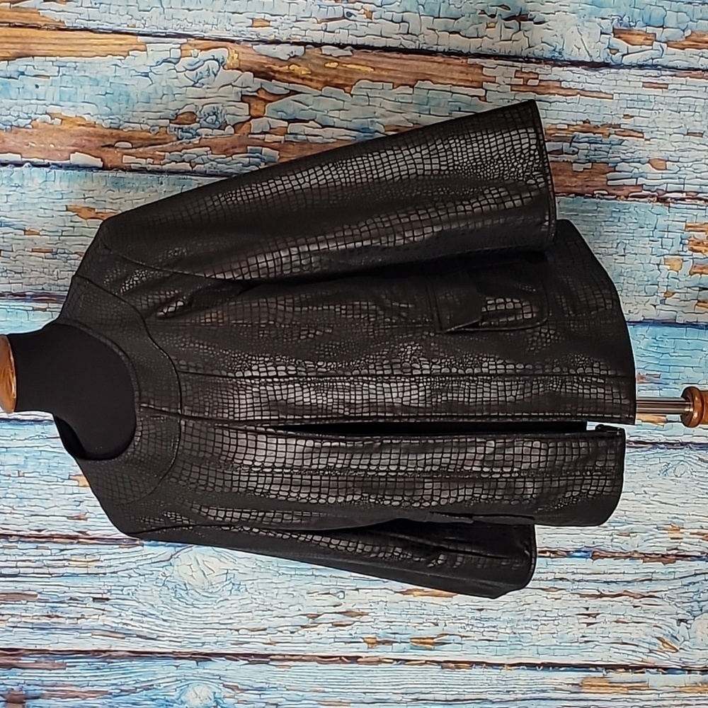 Susan Graver faux Python jacket